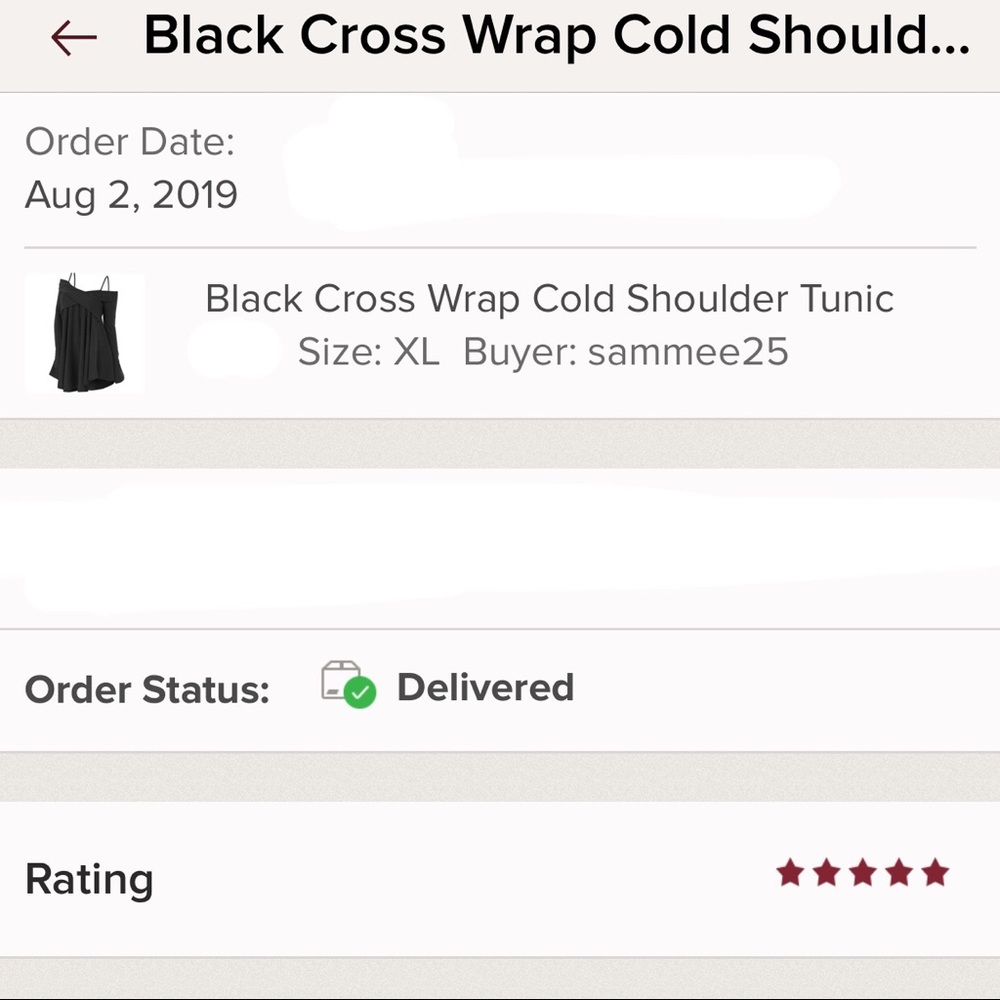 Gray Cross-Wrap Cold Shoulder Tunic - Picture 5 of 8